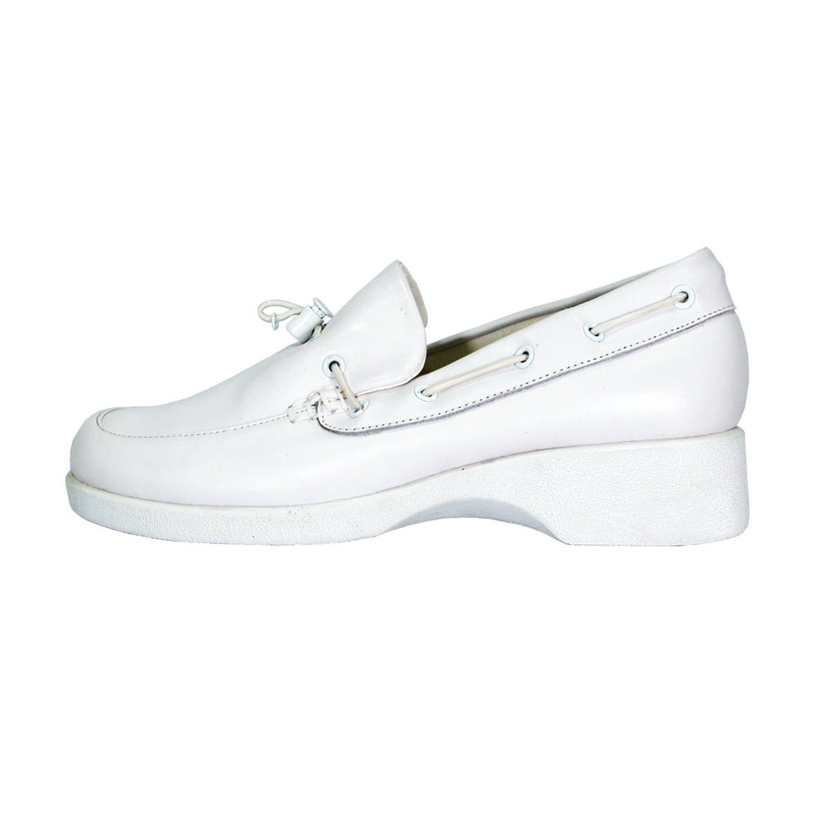 24 HOUR COMFORT Ellen Wide Width Comfort Shoes For Work and Casual Attire WHITE 5