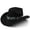 Black, variant on Product Classification Cowboy Cowboy Hat Product Title Women's Western Denim Curved Top Hat Brim Hat English Jazz Style for Everyday Home Leisure