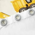thumbnail image 4 of Manfei Yellow Tractor Curtains for Living Room, Cartoon Vehicle Blackout Curtains for Bedroom, Construction Truck Curtains Pack of 2 (42x63), Window Drapes Bedroom Decor, 4 of 6