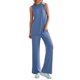 thumbnail image 2 of Conjunto de Lounge para Mujer PRETTYGARDEN 2 Piezas Azul Talle S, 2 of 8