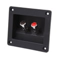 thumbnail image 3 of Unique Bargains 2 Way Square Binding Post Speaker Box Terminal Cup Plate Connector Board for Car, 3 of 4