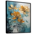 thumbnail image 2 of Designart "Haven Of Floral Tranquility" Flowers Floater Framed Canvas Art Print, 2 of 5