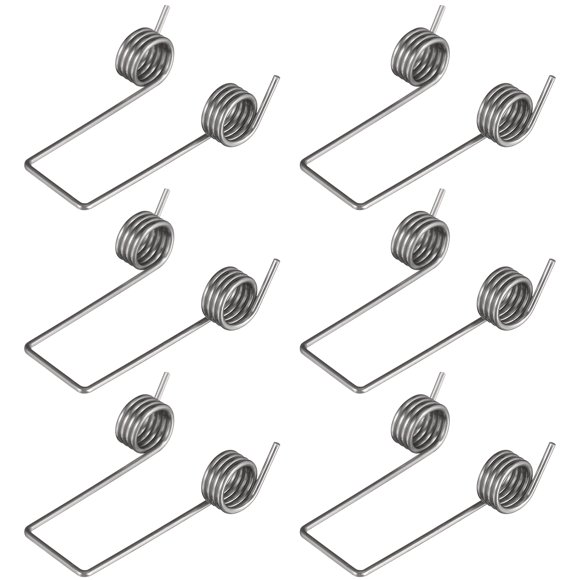 WASHWEPE 6Ud Resorte Torsional Para De Cubo De Basura Resistente Acero Plata