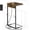Rustic Brown (1 Pack), variant on C Shaped End Table with Charging Station, Adjustable Height Side Table for Couch,Small Side Table Small Spaces,33.2'' Tall Couch Tables that Slide Under, Tv Tray Table for Living Room, Greige