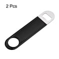 thumbnail image 3 of Bottle Opener, 2pack 7" - Stainless Steel Flat Beer Bottle Opener, Bartender Beer Opener for Bar, Party (Black), 3 of 6