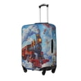 thumbnail image 2 of Cauagu Cartoon Train Hot Air Balloon Print Travel Luggage Cover,Travel Dust-proof Suitcase Cover Softside Suitcase Protector for 18-32inch,Not Included Suitcase, 2 of 8