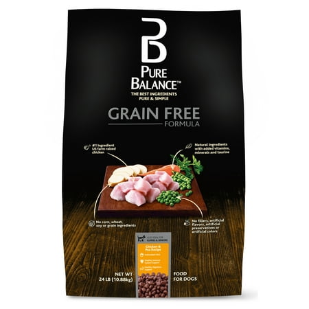Pure Balance Grain-Free Dry Dog Food, Chicken & Pea Recipe,