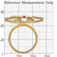 thumbnail image 2 of Matte Gold Brass Ring with AAA Grade CZ in Multi Color for Women Style 1W096, 2 of 6