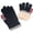 Classic Black, variant on Winter Gloves for Boys Girls - Kids Warm Knit Thermal Cable Knitted Gloves Wool Fleece Lined Mittens for Cold Weather