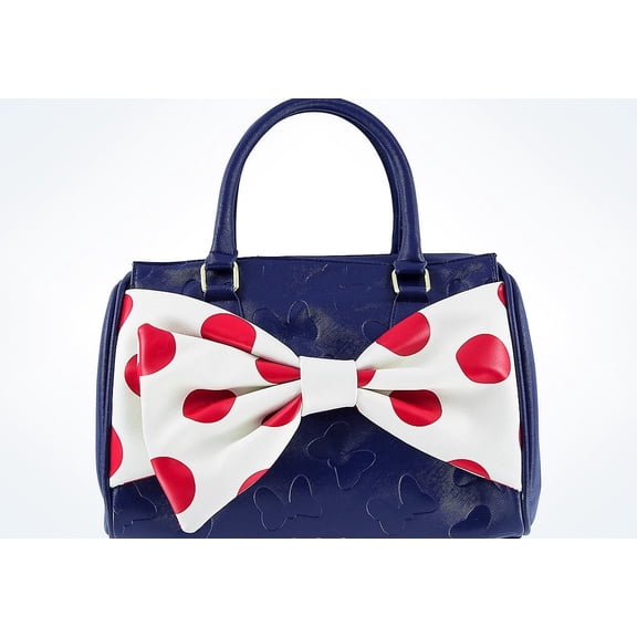 Disney Parks Minnie Nautical Barrel Bag by Loungefly New with Tags