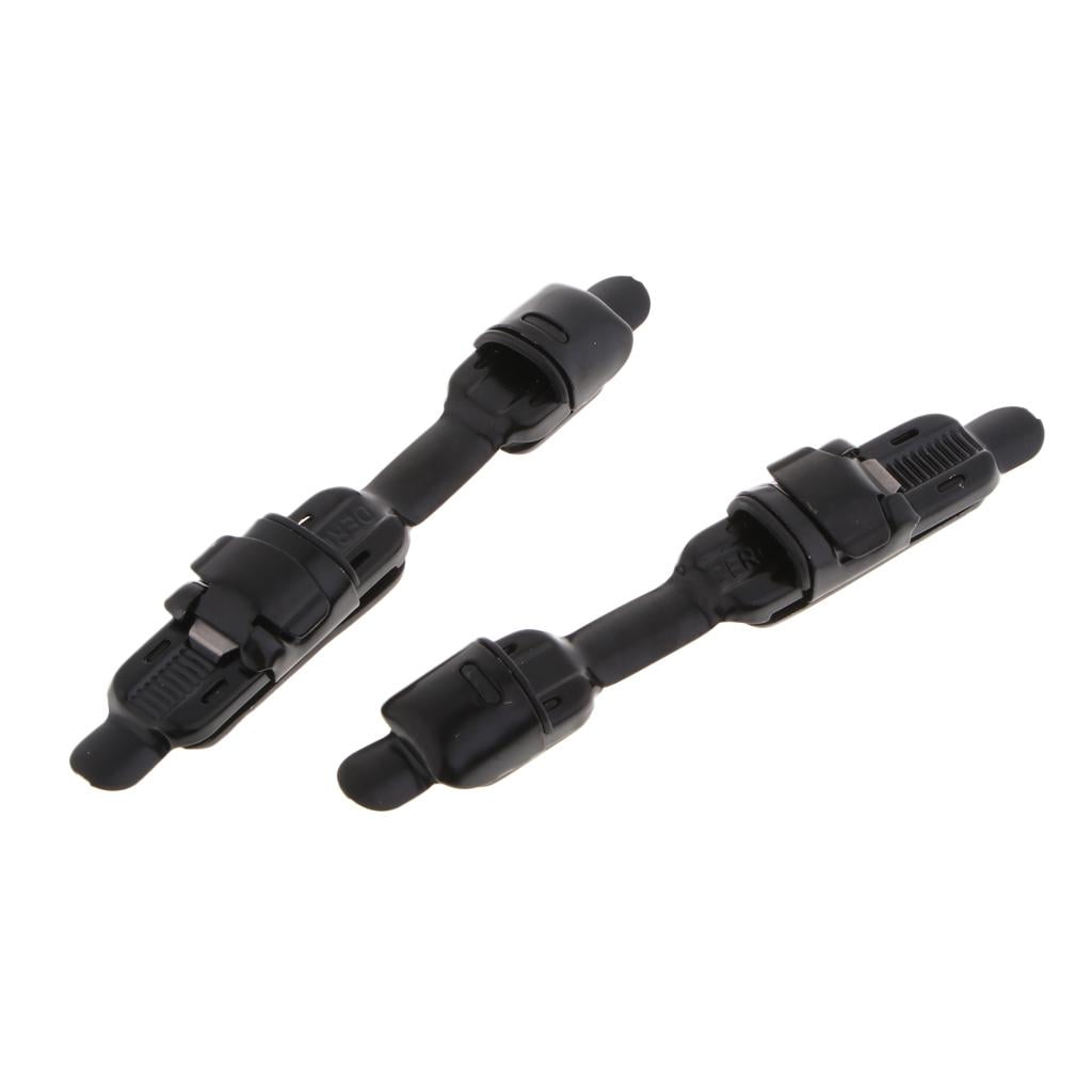 Nishiyuenyi 2 Pcs Fishing Reel Seat Deck Fishing Clip Fishing Accessory Strong Tool Suit Black