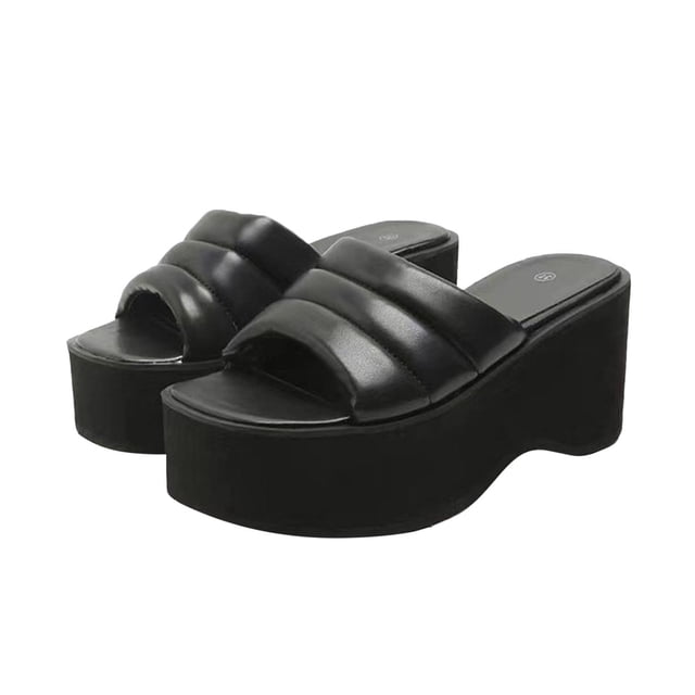 Amzcrzy Zapatos de mujer,Zapatos de mujer,Zapatillas de mujer, Sandalias cómodas de suela gruesa para mujer, chanclas de tacón grueso y tacón inclinado Sandalias Mujer Zapatillas De Casa