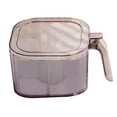 thumbnail image 4 of Abbracc Seasoning Box 4 Grids Dustproof Easy to Refill Spice Dispenser Condiment Container for Sugar Restaurant Dining Room Home Gray, 4 of 9
