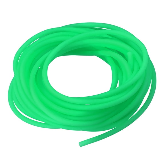 Uxcell Rubber Cord Tube Hollow Tubing for DIY Craft Beading Necklaces Bracelet Dark Green 5mx2mmx1mm