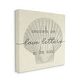 thumbnail image 3 of Stupell Industries Seashells are Love Letters Etched Beach Quote Drawing Canvas Wall Art, 17 x 17, Design by Daphne Polselli, 3 of 5
