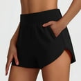 thumbnail image 2 of Akafmk Women's Athletic Workout Shorts,Womens Athletic Workout Running Yoga Tennis Shorts with Side Zip Pockets Shorts Pants XXL, 2 of 5