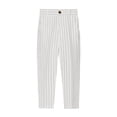 thumbnail image 2 of Ticikt Kids Formal Suit Pants, Straight Leg Uniform Trousers for Students Stage Show & Daily School Wear,White, 2 of 4