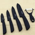 thumbnail image 1 of Kitchen Ceramic Knife Set Professional Knife With Sheaths, Super Sharp Rust Proof Stain Resistant (6" Chef Knife, 5" Utility Knife, 4" Fruit Knife, 3" Paring Knife, One Peeler), 1 of 8