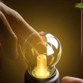thumbnail image 1 of Nightstand Light, Vintage LED Bulb Table Lamp Toggle Switch Decorative ABS Glass  for Bedroom, 1 of 8