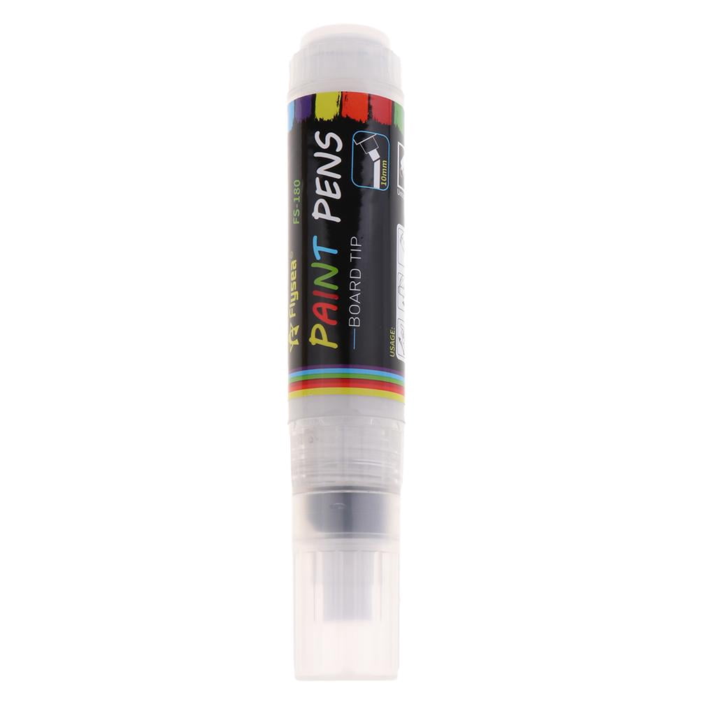 FVDPWYE (12 Colors) Oil-Based Marker Pen Colorful Waterproof Metallic Oil Fill Paint DIY White