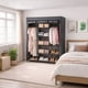 thumbnail image 3 of Closet Armable de Tela AGBOX Negro | Organizador de Ropa y Zapatos con Estructura Metálica | Ropero Portátil Ahorra Espacio Fácil de Armar, 3 of 10