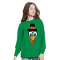 thumbnail image 3 of Awkward Styles Thanksgiving Youth Sweatshirt Turkey Face Crewneck Tee for Kids, 3 of 5