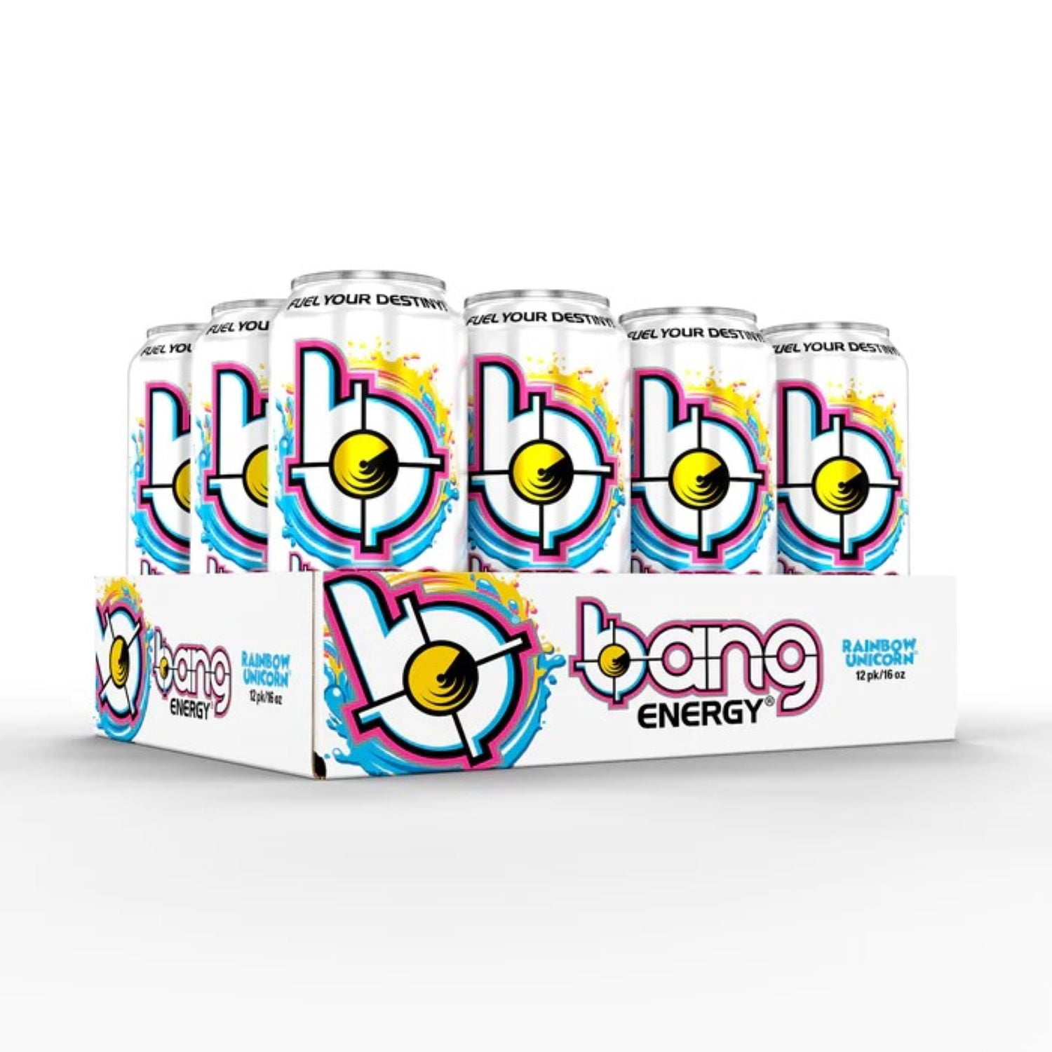 Bang Rainbow Unicorn Energy Drink, 16 oz, 12 Pack Cans