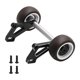 thumbnail image 1 of Rueda delantera para coche RC, barra de caballito de aluminio, rueda trasera para coche RC, soporte delantero Negro, 1 of 9