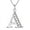 Style#A, variant on Monogram Necklace A-Z 26 Letters Pendants Alloy Capital Initial Necklaces for Unisex