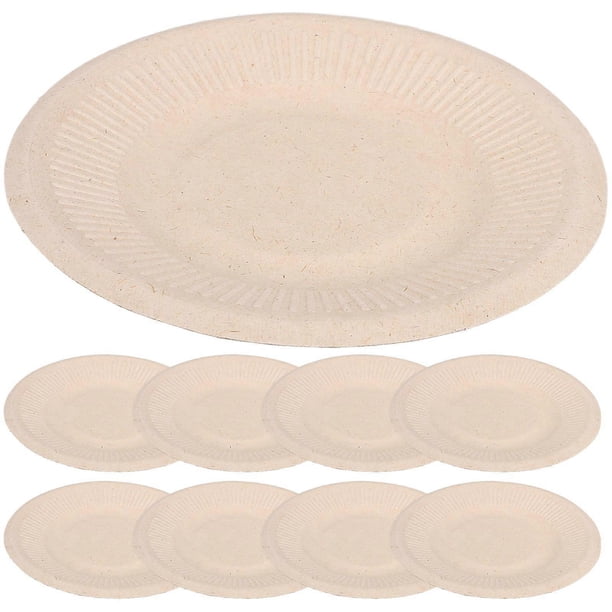 50pcs Disposable Platter Thickened Disposable Dinner Plate 5 inch Festival Food Plate