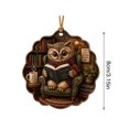thumbnail image 6 of Reading Animal Christmas Hanging Ornament, Style F, Holiday Tree Decoration for Book Lovers, 6 of 8