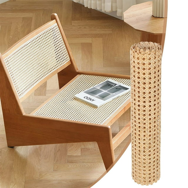 VONKY DIY Projects Made Easy With Smooth Rattan Weaving Tape Roll Rattan Webbing Roll Has Smooth Faux blue 14 inches