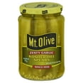 thumbnail image 3 of (12 pack) Mt. Olive Zesty Garlic Kosher Dill Spears Pickles - 24 fl oz jar, 3 of 6