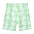 thumbnail image 4 of joogoo Checkered Grid-c8 Girls Lined Shorts Bike Dance Bottoms 4T, 4 of 7