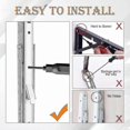 thumbnail image 2 of Heavy Duty 400mm Shelf Bracket, Max Load 150kg, Durable Stainless Steel Folding Design for Storage and Display Needs, 2 of 5
