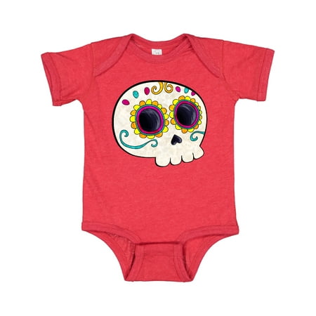 

Inktastic Cute Sugar Skull for Day of the Dead Gift Baby Boy or Baby Girl Bodysuit