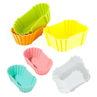 Gpurplebud Silicone Lunch Box Dividers - 45 PCS Bento Box Accessories Set  40 Silicone Bento Box Inserts with 5 Food Fruit Picks Cupcake Liners