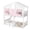 Pink&White, variant on Sailvan Twin over Twin House Bunk Bed with Roof and Window, Low Height Safety Design Grey