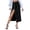 Black, variant on Ediodpoh Jean Skirt Long Women's Clothing Button Irregular Slit Denim High Waist Long Skirt Casual Women's Skirts Dark Blue XS