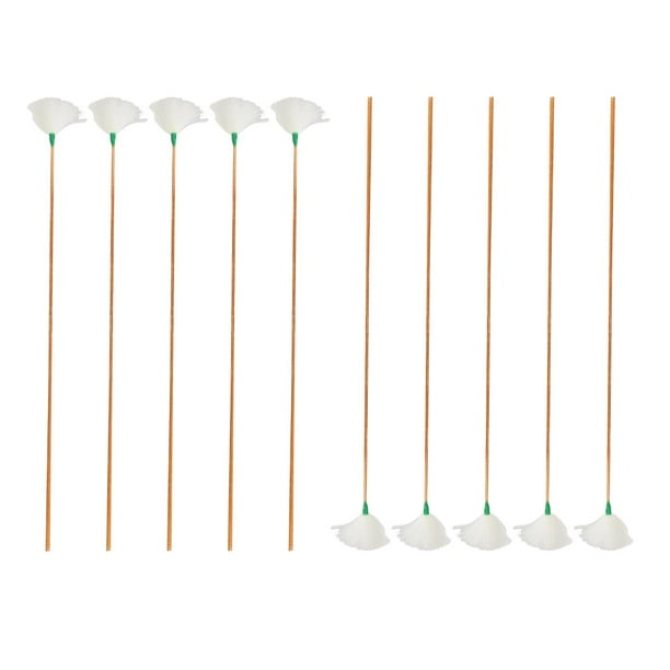 10 Uds. de Orejeras de Plumas de para Adultos/cómodo Mango Largo Removedor de Orejas Suave Recogedor de Orejas Cuchara Herramienta de Limpieza Fernando orejera