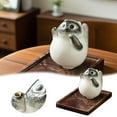 thumbnail image 2 of Ceramic Cat Incense Holder Handmade Desktop Ornament Cute Animal Shape Decoration For Home Meditation Relaxation, 2 of 4
