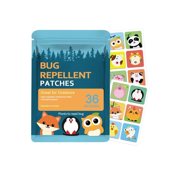 Mosquito Repellent Patch, Mosquito Repellent Patch, Fresh Herbs Mild Mosquito Repellent, Waterproof and Sweatproof Suitable for Home and Travel in a Variety of Scenes