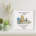 thumbnail image 4 of HFDF Classic Winnie the Pooh Wall Art Decor How Do You Spell Love Quote Canvas Painting Pictures Print Sign Artwork Ready to Hang for Home Nursery 20x16inch Framed, 4 of 5