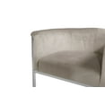 thumbnail image 4 of Chic Home Emery Bar Stool Velvet Upholstered Chrometone Base, Taupe, 4 of 5