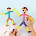 thumbnail image 2 of Wooden Man Activity Toy, Small Wooden Man Jigsaw Puzzle Game For Children's Early Education, Educational Exercise, Fine Hand Movement, Educational Wooden Tabletop Game, 2 of 5