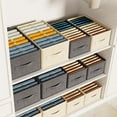 thumbnail image 1 of Foldable Closet Organizer Bins Storage Bins Organizer Containers for Shelves Home Office Clothes, 1 of 4