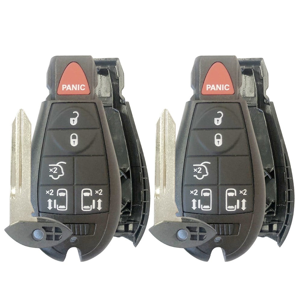 2 Fobik Keyless Remote Start Key Fob Shell Case For Dodge Caravan Van 6