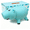 Blue, variant on PHOCAS Unbreakable Piggy Bank for Kids- Cute Plastic Coin Bank , Compact Money Saving Jar for Girls & Boys, Perfect Birthday Gift for Toddlers