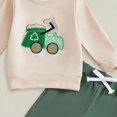 thumbnail image 4 of TOWED22 Toddler Baby Boy Fall Clothes Long Sleeve Print Sweatshirt Pants Set Cute Infant Winter Outfits, 4 of 4