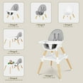 thumbnail image 5 of Gofirst 6 in 1 Convertible High Chair for Babies and Toddlers, Baby Chair Gray, 5 of 9